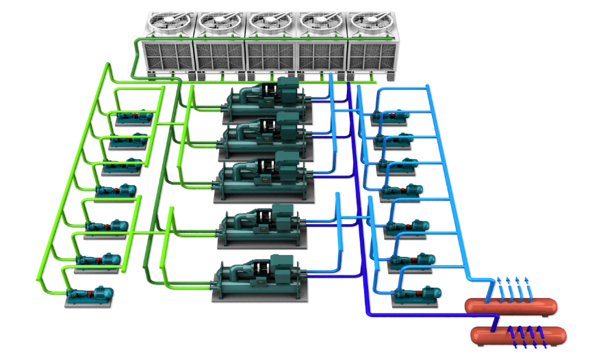 常規機房3D布置圖